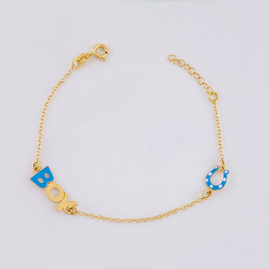 Pulso Modulable Rolo Seguido Boy Herradura 1.35g / 15.9cm - 13.9cm / 1.3mm Oro Amarillo 18K