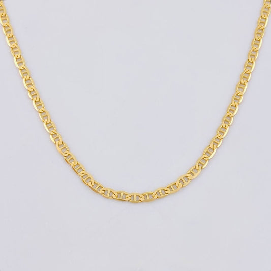 Cadena Escalera 4.15g / 50cm / 2.1mm Oro Amarillo 18K