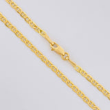 Cadena Escalera 4.15g / 50cm / 2.1mm Oro Amarillo 18K