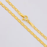 Cadena Plana 4.7g / 50cm / 2.5mm Oro Amarillo 18K