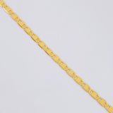 Cadena Plana 4.7g / 50cm / 2.5mm Oro Amarillo 18K