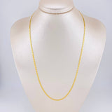 Cadena Plana 4.7g / 50cm / 2.5mm Oro Amarillo 18K