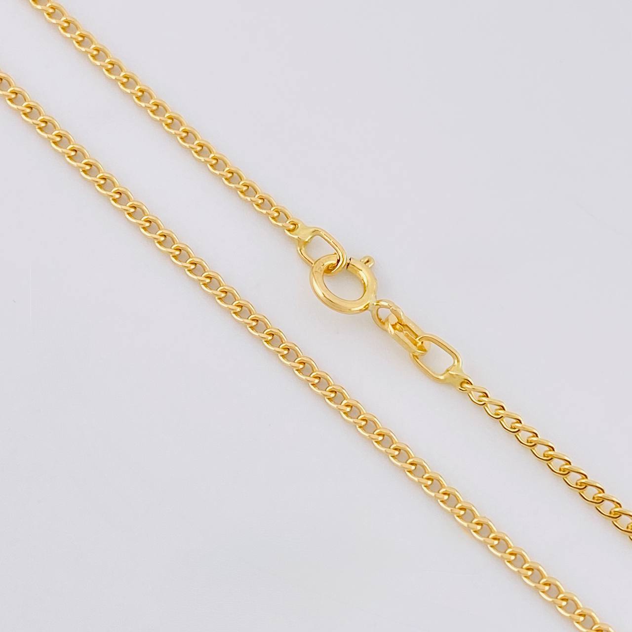 Cadena Mini Cubana 1.45g / 40cm / 2mm Oro Amarillo 18K