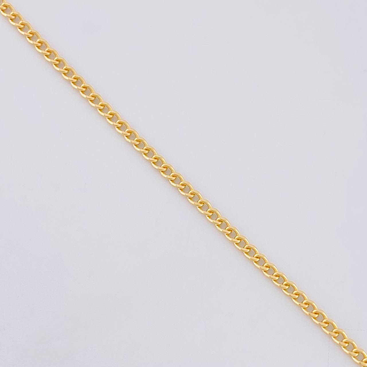 Cadena Cubana 4.15g / 60cm / 3.1mm Oro Amarillo 18K