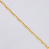 Cadena Cubana 4.15g / 60cm / 3.1mm Oro Amarillo 18K