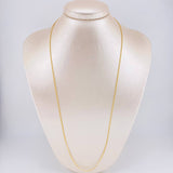 Cadena Mini Cubana 5.65g / 60cm / 1.5mm Oro Amarillo 18K