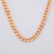 Cadena Cubana 7.3g / 60cm / 4.2mm Oro Rosa 18K