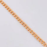 Cadena Cubana 7.3g / 60cm / 4.2mm Oro Rosa 18K