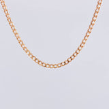 Cadena Cubana 4.35g / 60cm / 3mm Oro Rosa 18K