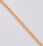 Cadena Cubana 4.35g / 60cm / 3mm Oro Rosa 18K