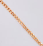 Cadena Cubana 4.25g / 60cm / 2.95mm Oro Rosa 18K