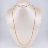 Cadena Cubana 4.35g / 60cm / 3mm Oro Rosa 18K