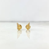 Topos Alas Mariposa 0.8gr / Circones Blancos Oro Amarillo *