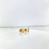 Topos Alas Mariposa 0.8gr / Circones Blancos Oro Amarillo *