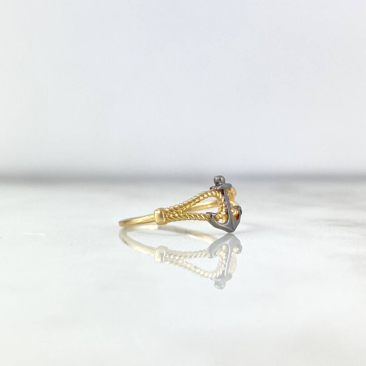 Anillo Ancla 1.75gr / T6 3/4 / Oro Amarillo