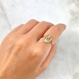 Anillo Virgen de Guadalupe 1.85gr / T5 1/2 / Circones Blancos Azules Fucsias Oro Amarillo