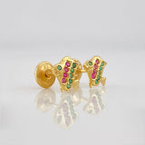 Topos Pez 0.9g / 7.3mm Oro Amarillo 18K