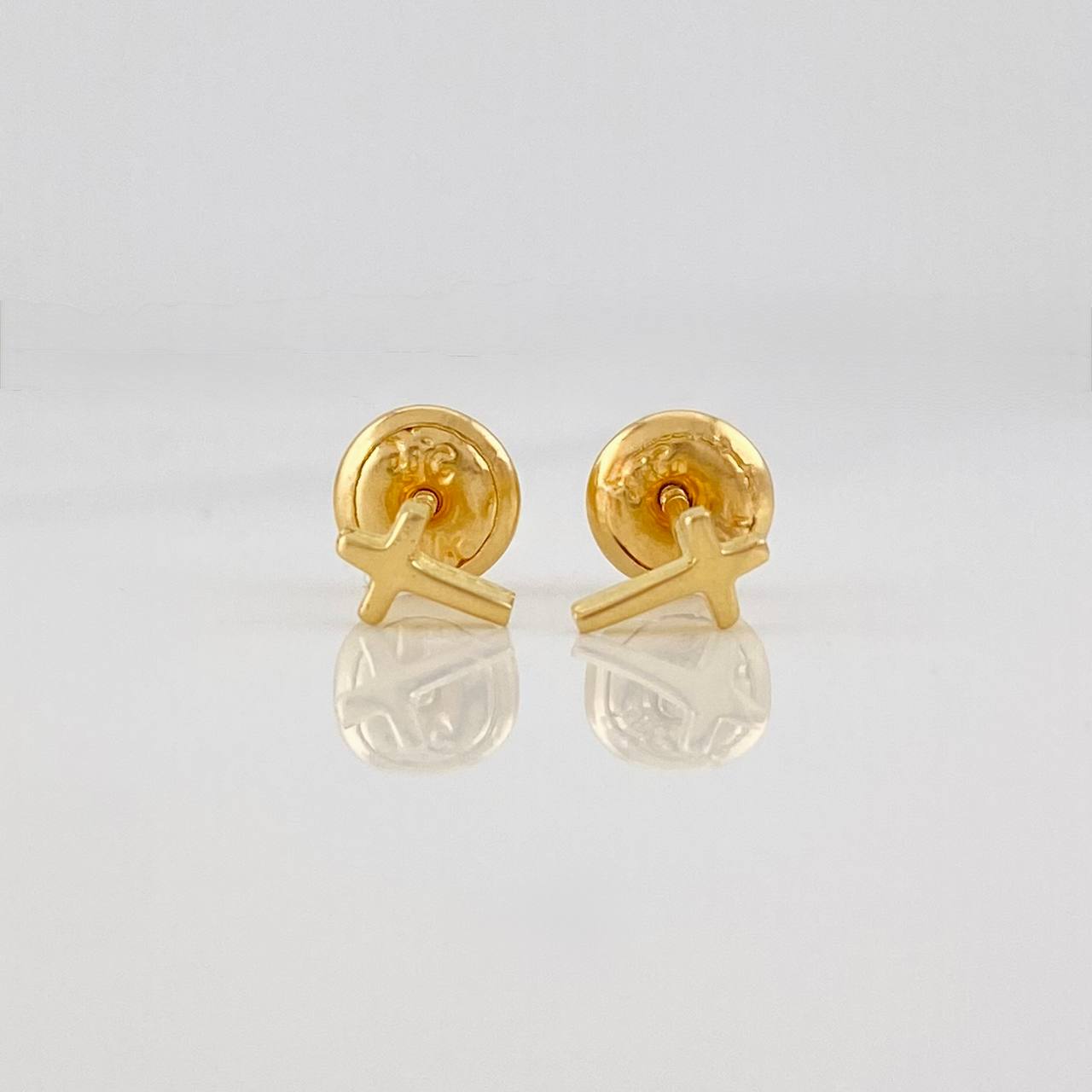 Topos Cruz 0.55g / 5.7mm Oro Amarillo 18K