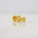 Topos Cuadro Diamantado 0.65g / 4mm Oro Amarillo 18K