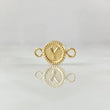 Herraje Letra Y 0.45gr / 1.5cm / Circulo Bordeado Oro Amarillo 18K ©