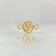 Herraje Letra Y 0.45gr / 1.5cm / Circulo Bordeado Oro Amarillo 18K *