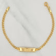 Pulso Cubano Placa Rectangular 3.75 g / 18 cm / 1.8 mm Oro Amarillo 18K