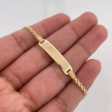 Pulso Chino Placa Rectangular 3.35 g / 17.3 cm / 1.7 mm Oro Amarillo 18K