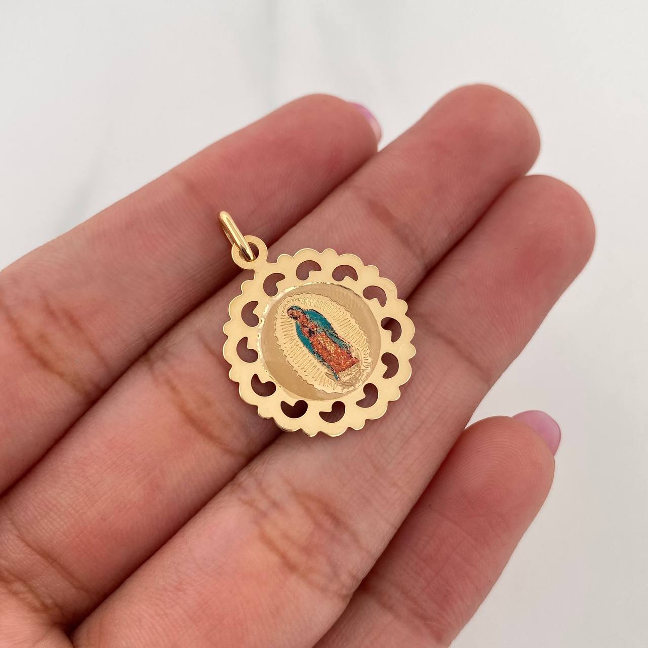 Dije Virgen De Guadalupe 1.2 g / 2.5 cm Oro Amarillo 18K
