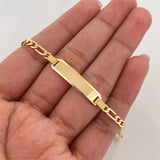 Pulso Figaro Placa Rectangular 3.1 g / 18 cm / 3.2 mm Oro Amarillo 18K