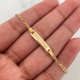 Pulso Figaro Placa Rectangular 1.55 g / 16 cm / 1.1 mm Oro Amarillo 18K
