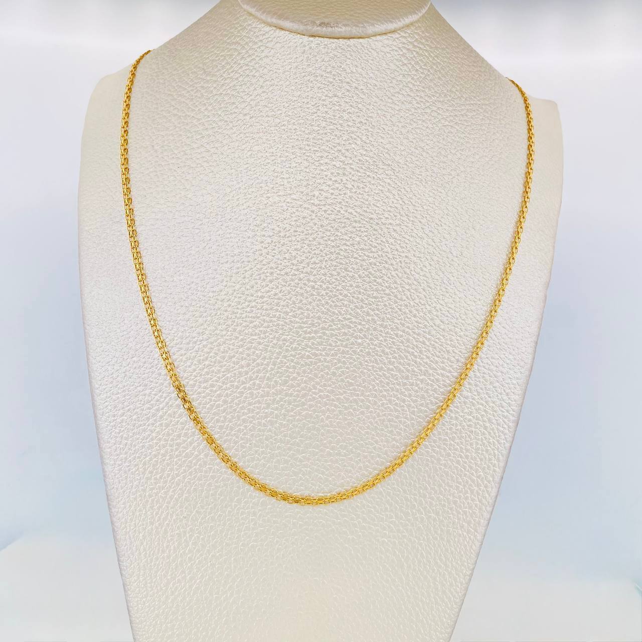 Cadena China 7.65g / 60cm / 2.4mm Oro Amarillo 18K