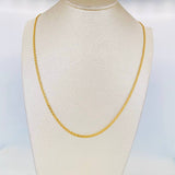 Cadena China 7.65g / 60cm / 2.4mm Oro Amarillo 18K