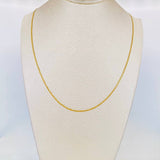 Cadena Escalera 1.8g / 50cm / 1.38mm Oro Amarillo 18K