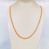 Cadena Cubana 7.25g / 60cm / 4.1mm Oro Rosa 18K