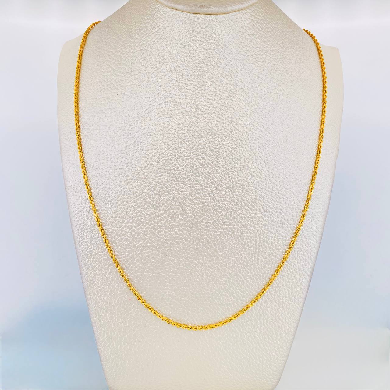 Cadena Lazo 2g / 60cm / 1.53mm Oro Amarillo 18K