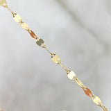 Cadena Flor Espejo 1.3gr / 45cm / +3 Oro 18K