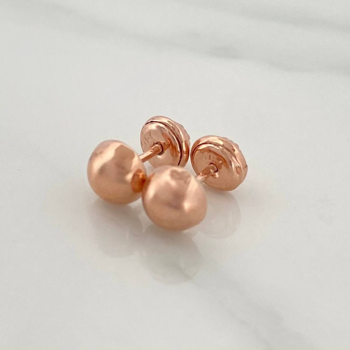 Topos Media Bola 0.65g / 5mm Oro Rosa 18K
