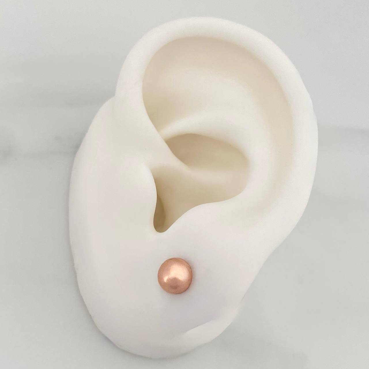 Topos Media Bola 0.6g / 5mm Oro Rosa 18K