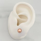 Topos Media Bola 0.6g / 5mm Oro Rosa 18K
