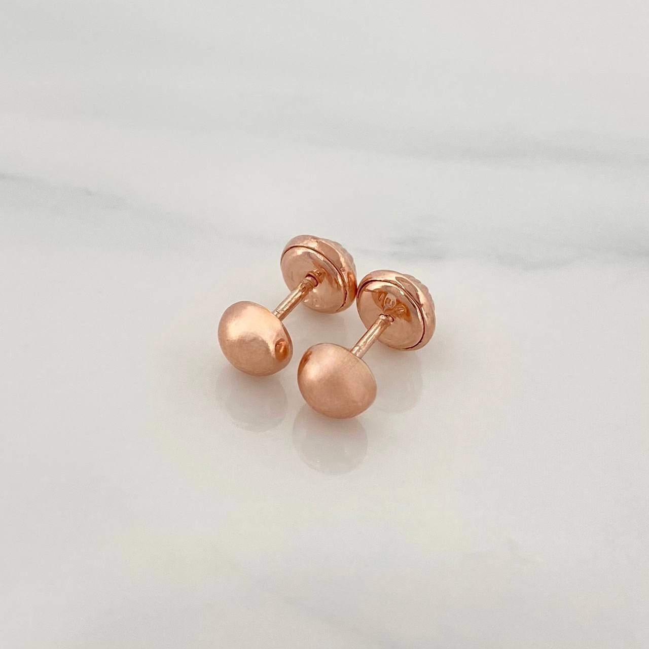 Topos Media Bola 0.6g / 4mm Oro Rosa 18K