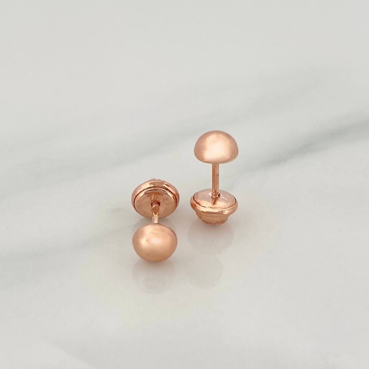 Topos Media Bola 0.55g / 4mm Oro Rosa 18K