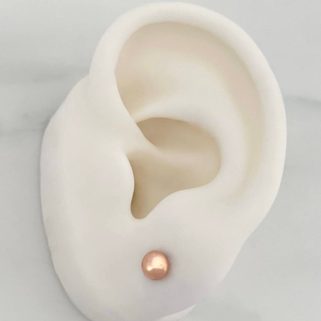 Topos Media Bola 0.6g / 4mm Oro Rosa 18K