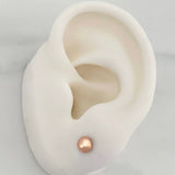 Topos Media Bola 0.6g / 4mm Oro Rosa 18K
