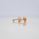 Topos Media Bola 0.55g / 3mm Oro Rosa 18K