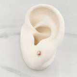 Topos Media Bola 0.5g / 3mm Oro Rosa 18K