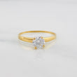 Anillo Solitario 1.3g / T6 1/4 Oro Amarillo 18K