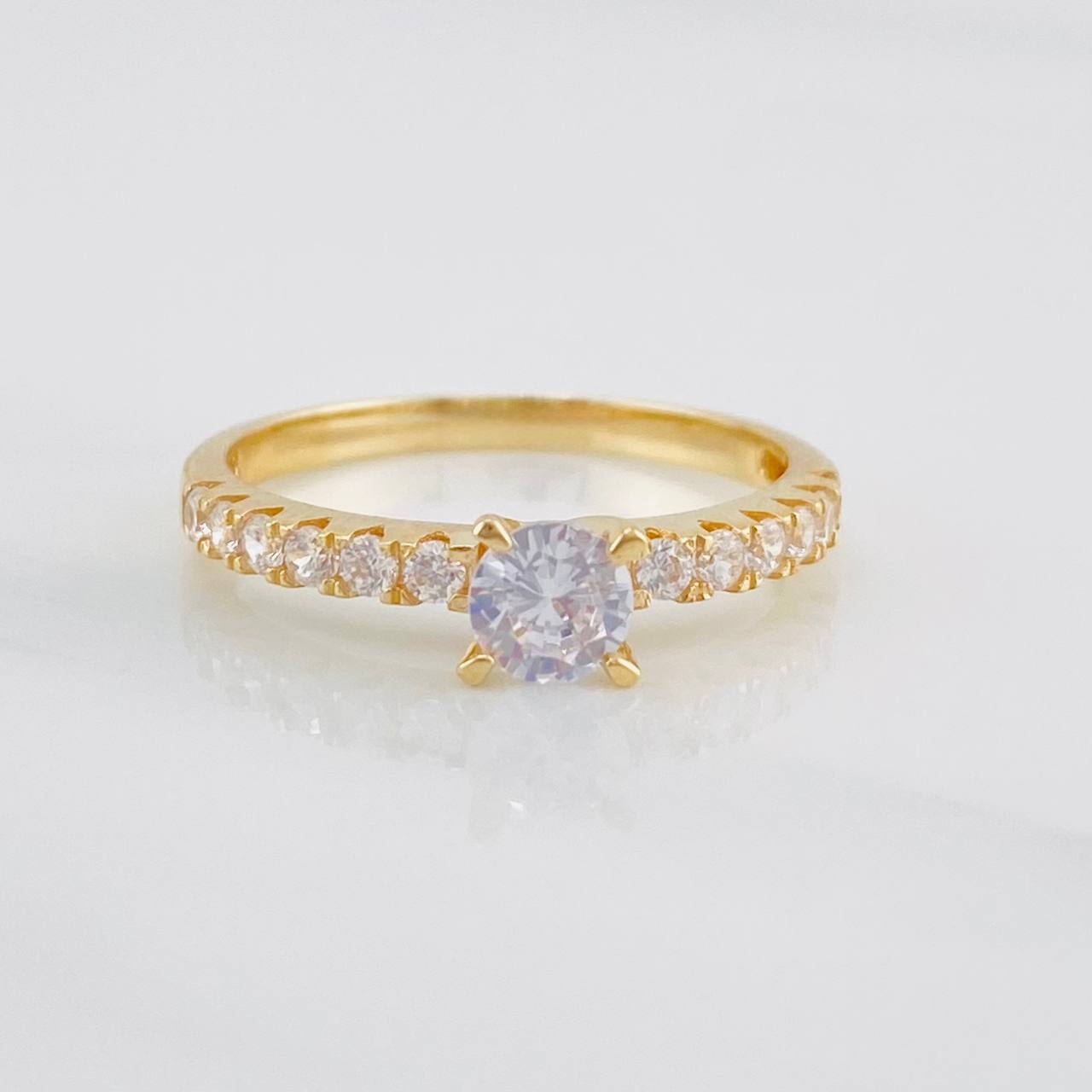 Anillo Solitario Churumbela 2.1g / T6 3/4 Oro Amarillo 18K