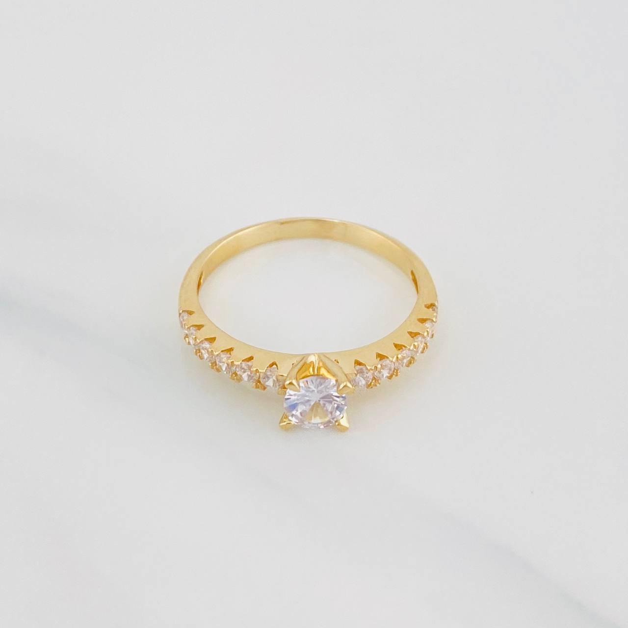 Anillo Solitario Churumbela 2.1g / T6 3/4 Oro Amarillo 18K