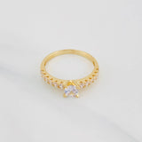 Anillo Solitario Churumbela 2.1g / T6 3/4 Oro Amarillo 18K