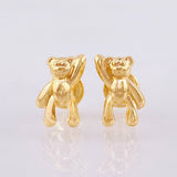 Topos Oso Mano Arriba 0.75gr / 1cm / Oro Amarillo 18K